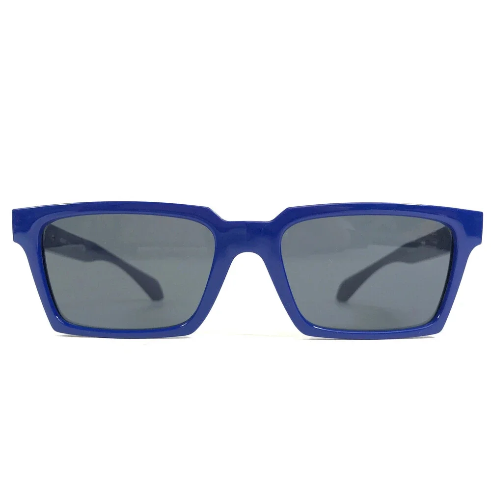 Versace Sunglasses MOD.4490-U 5450/87 Blue Gold Rectangle Frames w/ Gray Lenses